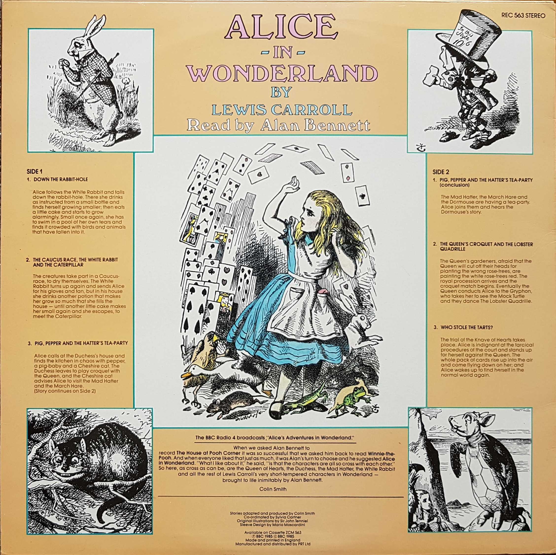 Picture of REC 563 Alice in Wonderland by artist Lewis Carroll / Alan Bennett from the BBC records and Tapes library